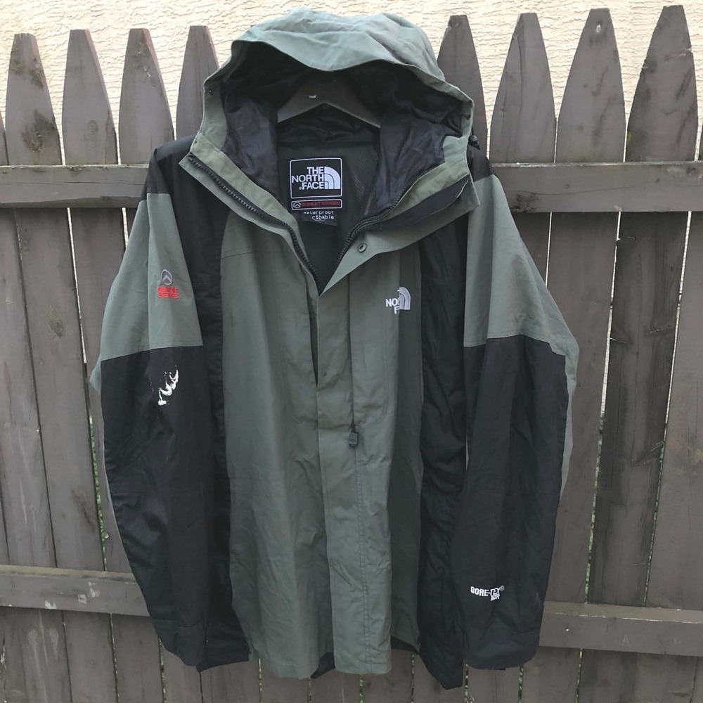 The North Face Summit Series Jacket Mens XL Green Gore-Tex XCR Shell Hooded